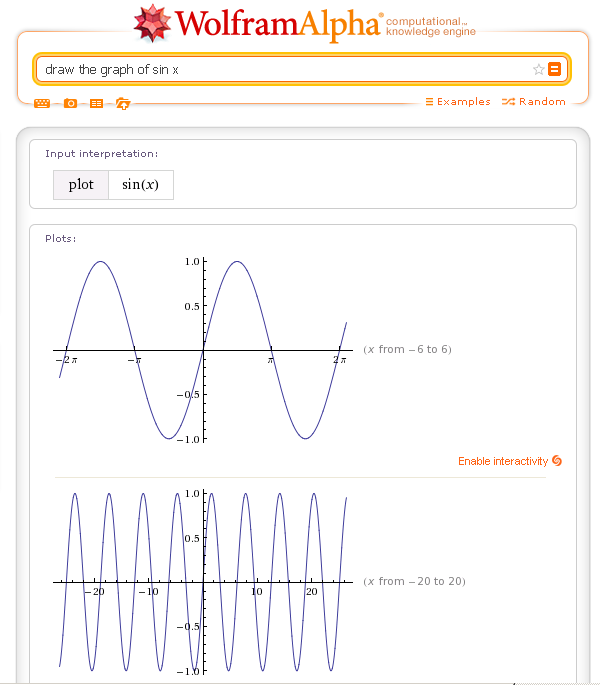 wolframalpha demo