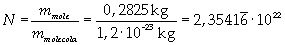 Numero di Avogadro valutato